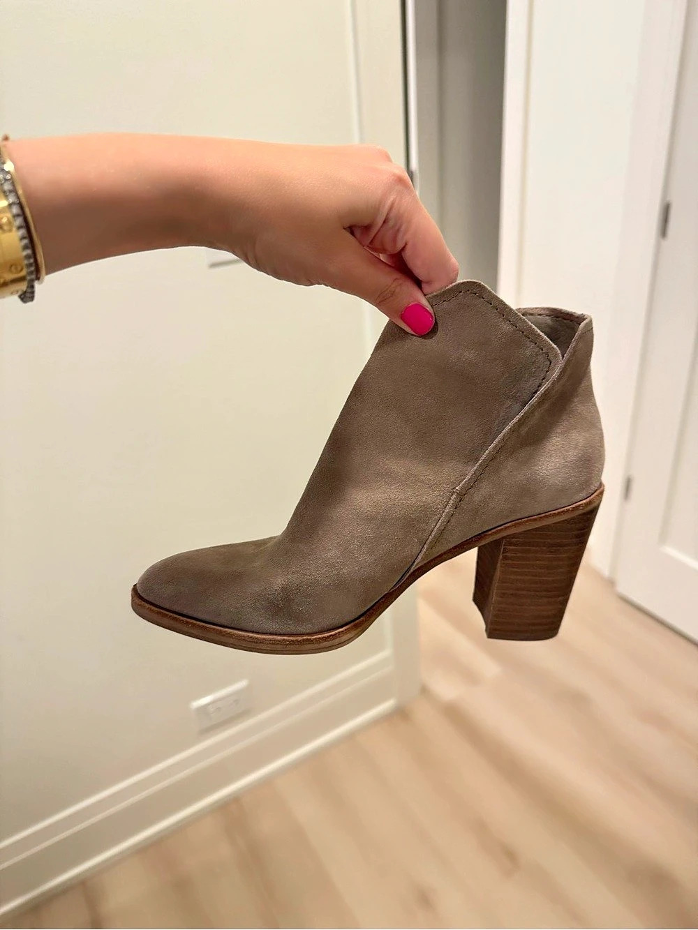 Dolce Vita Suzy Bootie Brown Suede Ankle Booties